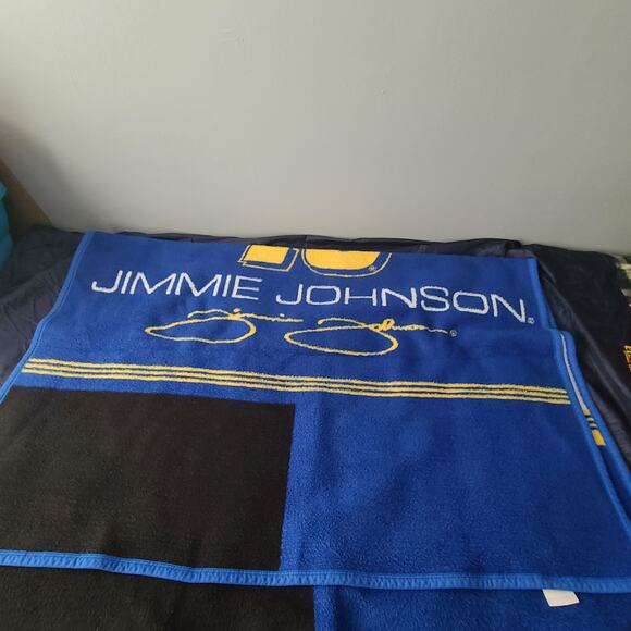 JIMIE JOHNSON Lowe's Racing 48 Blanket Blue and yellow - Picture 2 of 3